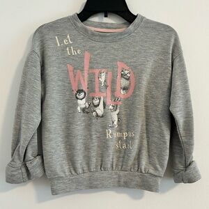 EUC little Girl Where the Wild Things Are Sweatshirt